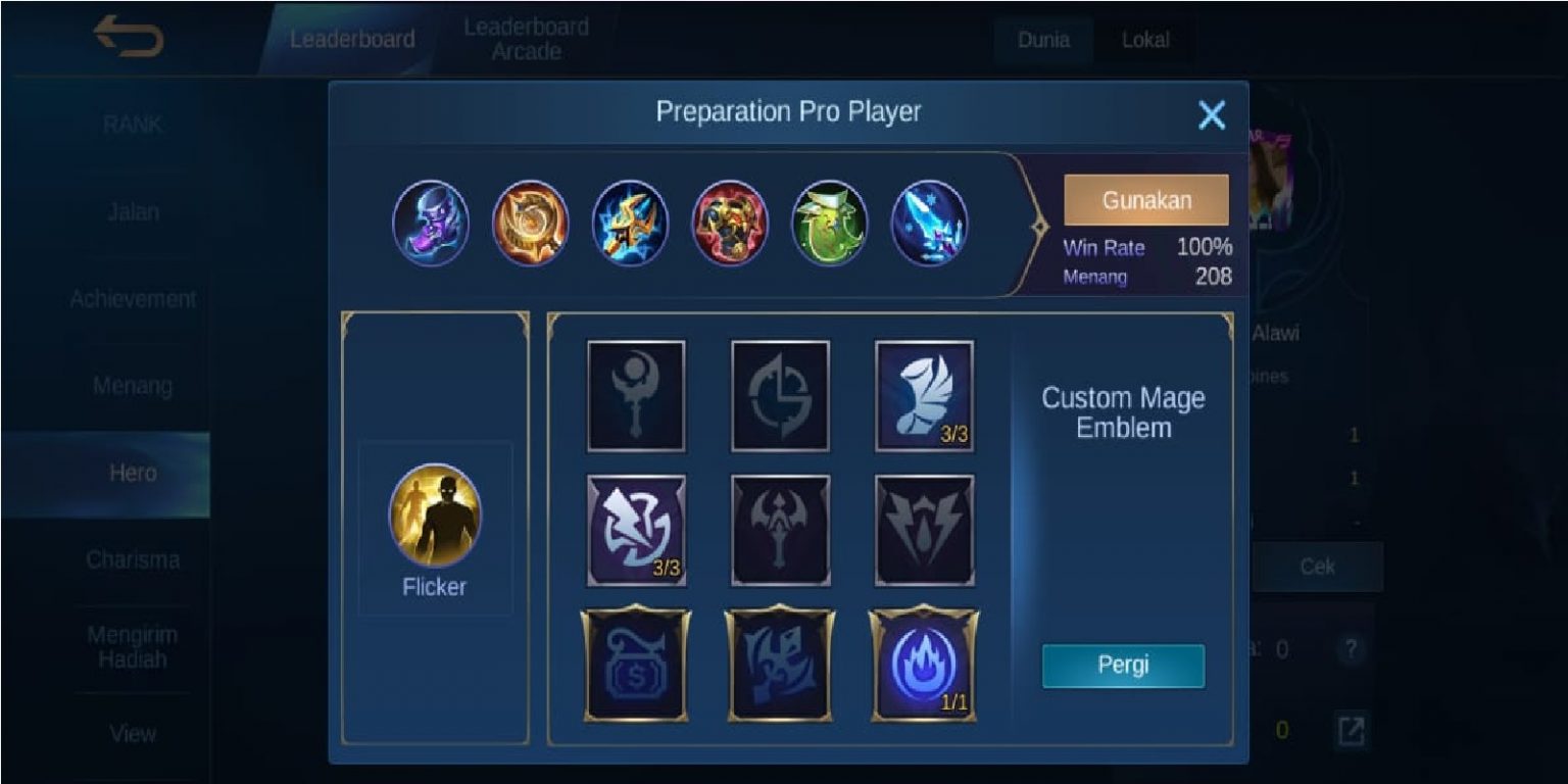 Top Global 1 Phoveus Item Build Mobile Legends ML Esports