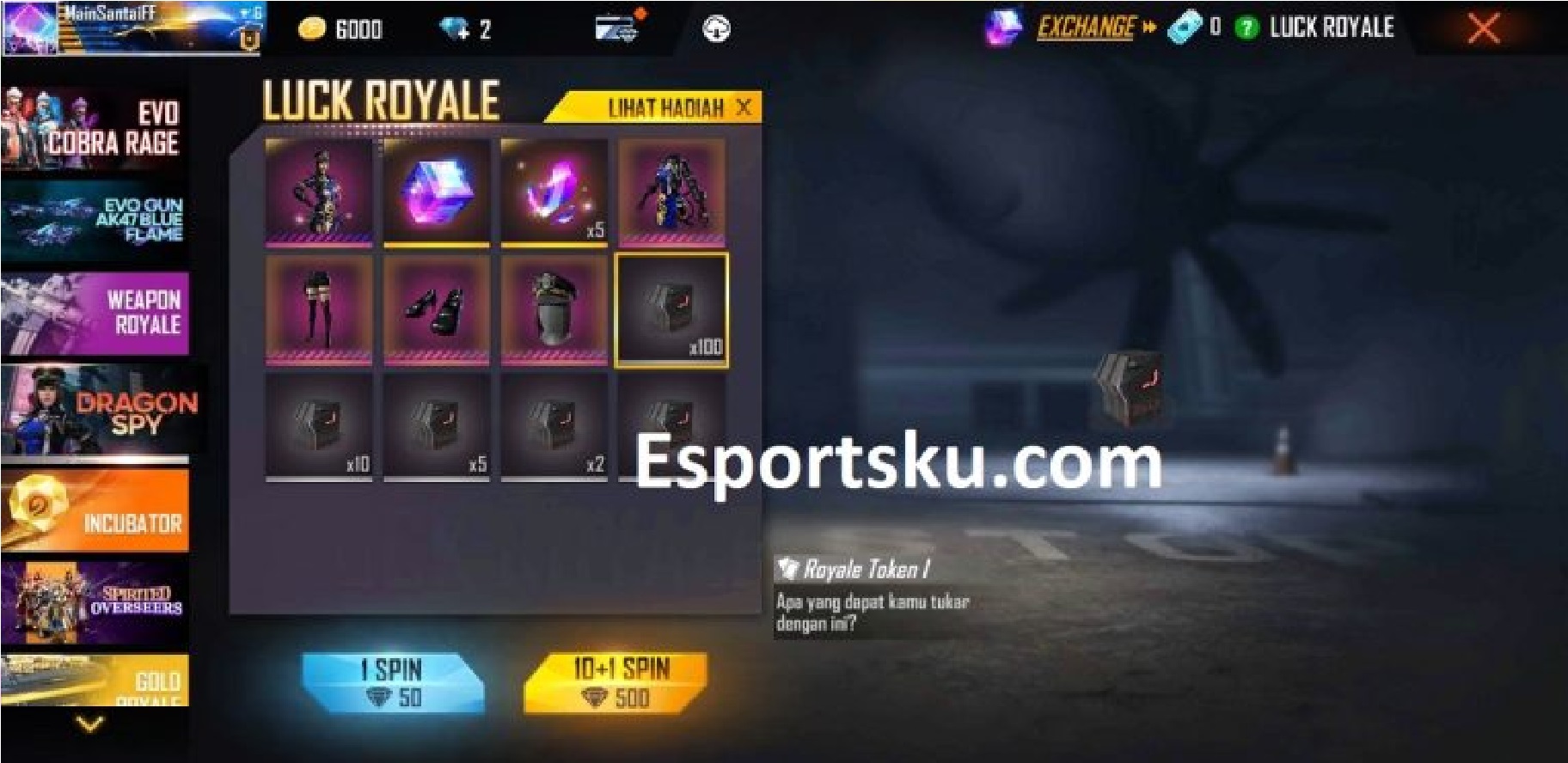 How To Collect The Royale I Token In Free Fire FF Esports