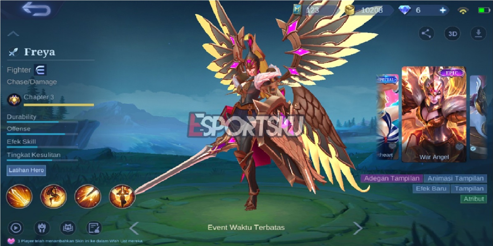 How To Get Freya War Angel Skin In Mobile Legends ML Esports