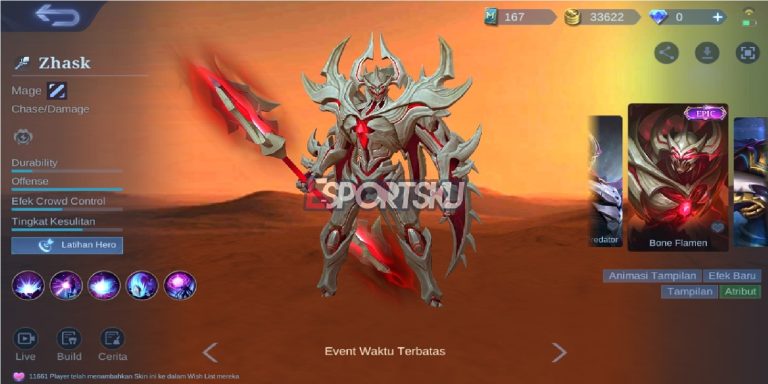 How To Get Zhask Bone Flamen Skin Mobile Legends ML Esports