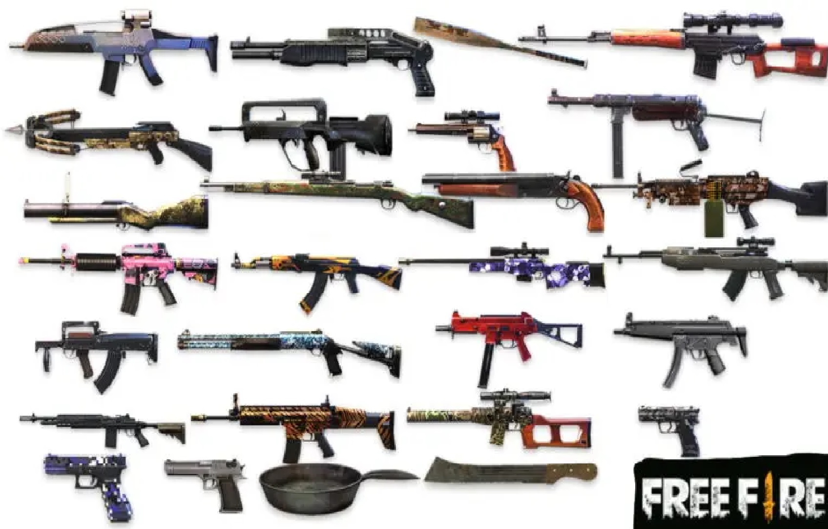 Top 4 Indonesian Free Fire Player s Favorite Weapons 