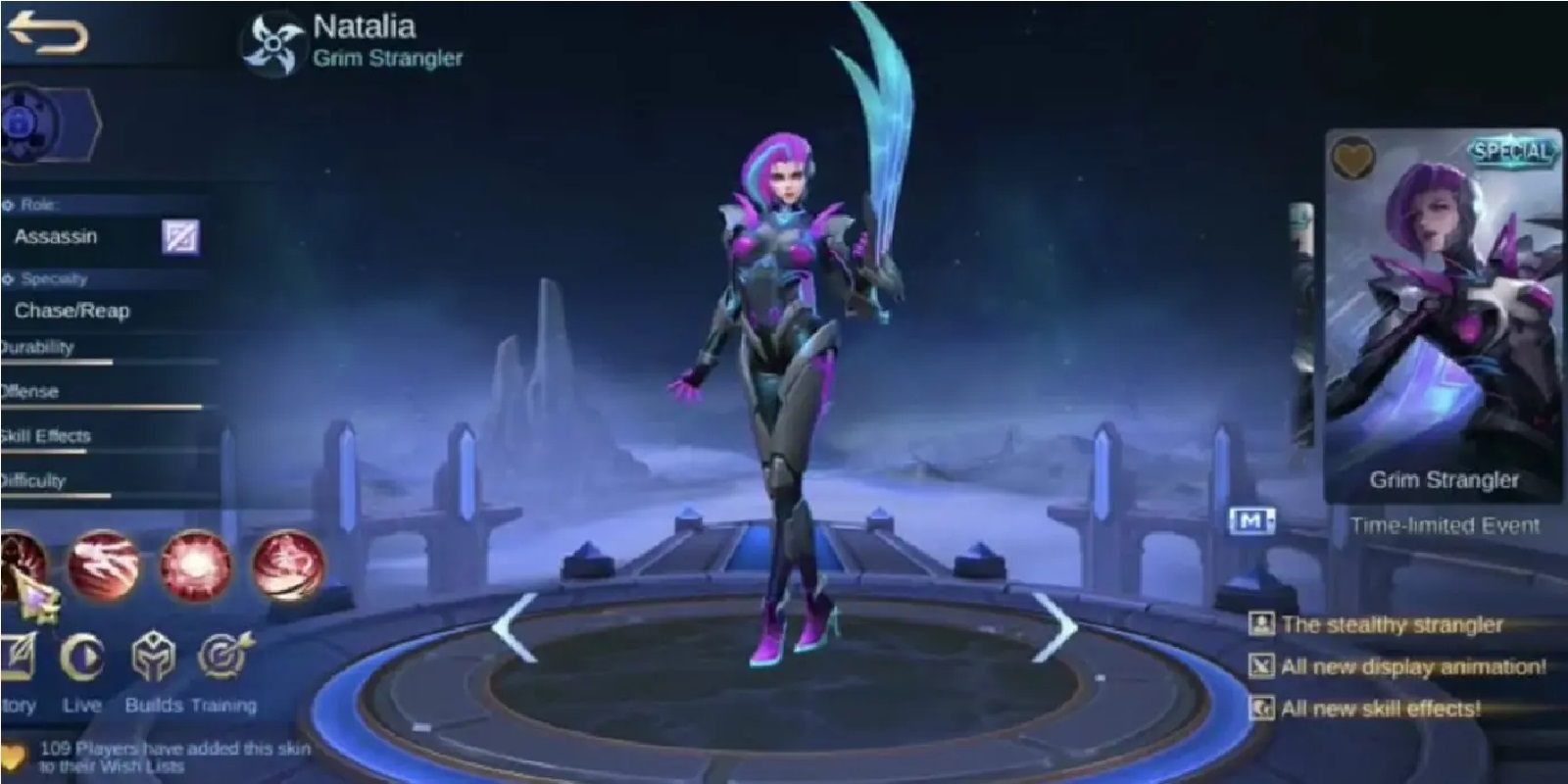 New Skin Release Date for Natalia Grim Strangler in Mobile Legends ...