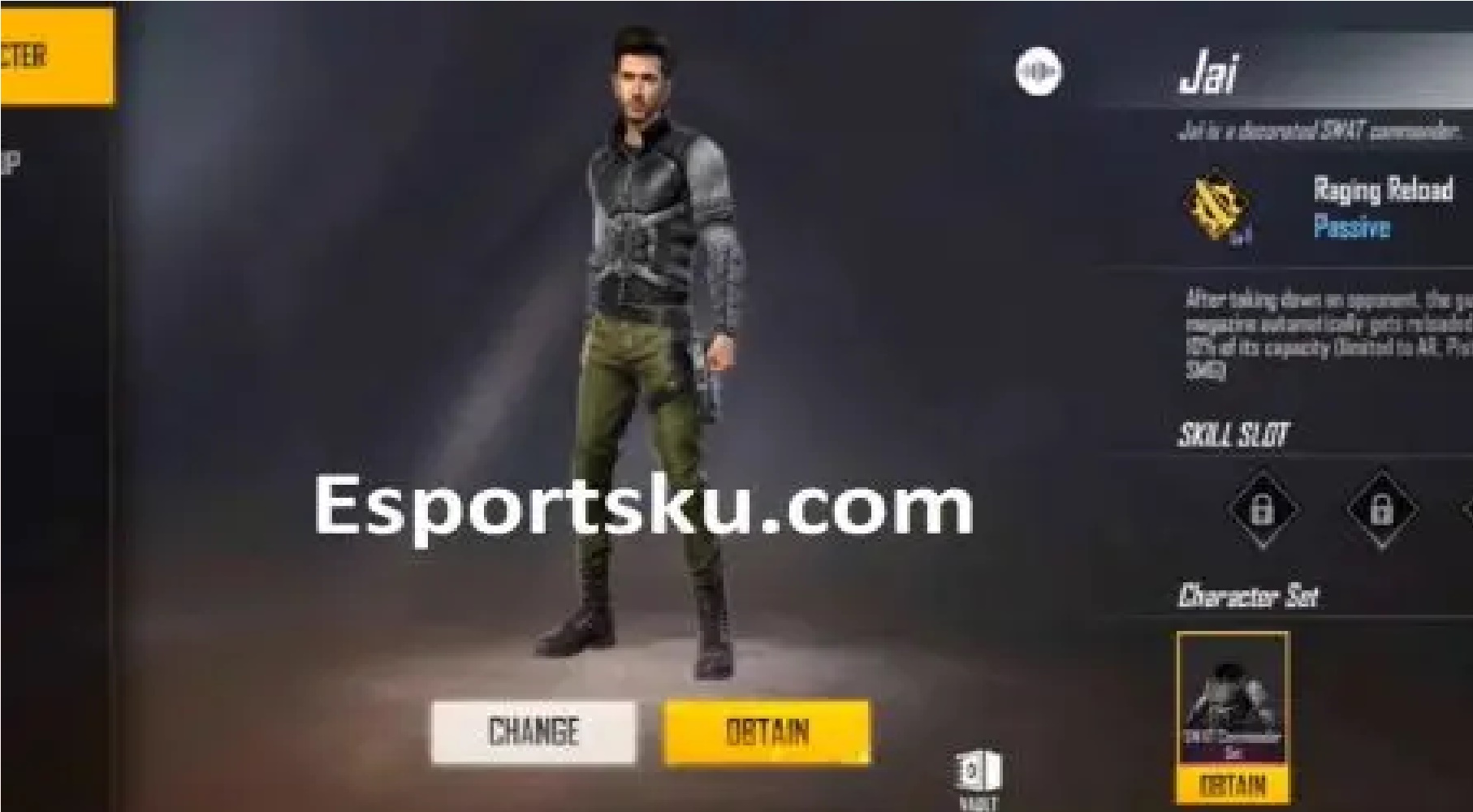 How To Obtain The New Character Jai In Free Fire Ff Esportsku