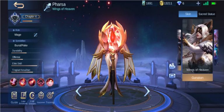 5 Best Pharsa Skins Mobile Legends (ML) | Esportsku