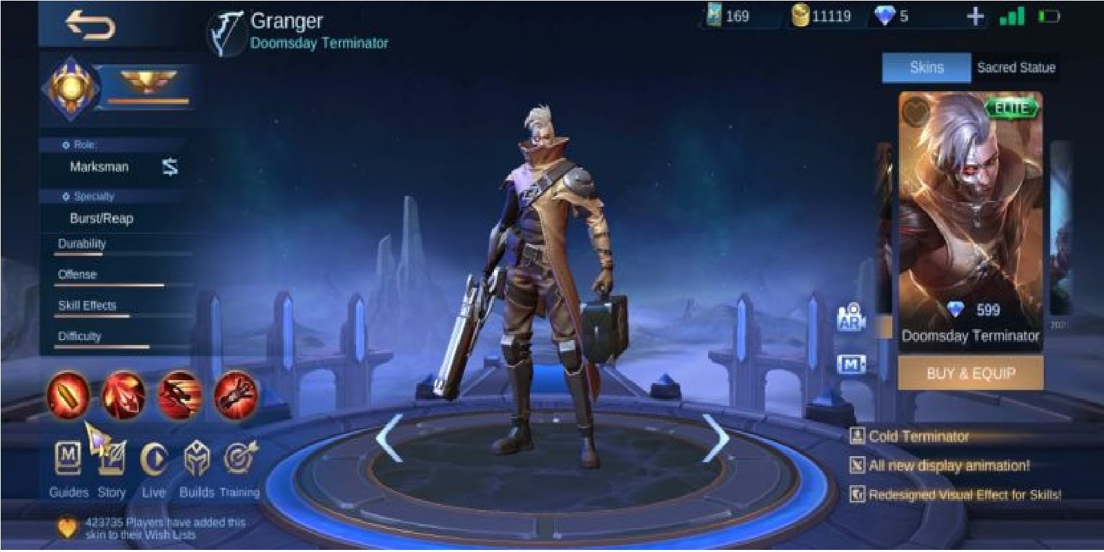 Best Granger Skin in Mobile Legends (ML) | Esportsku