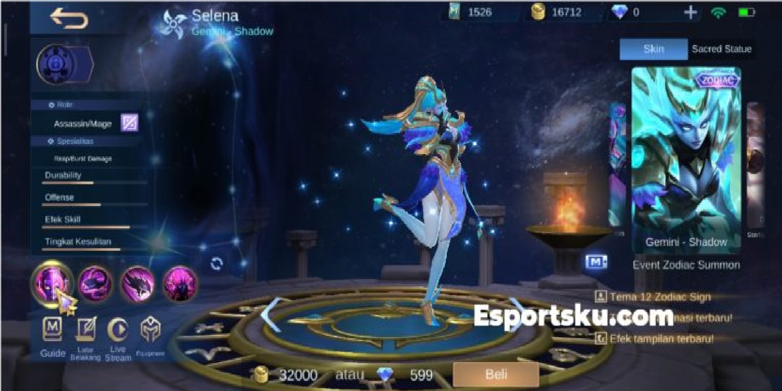 Selena's Best Skin in Mobile Legends (ML) | Esportsku