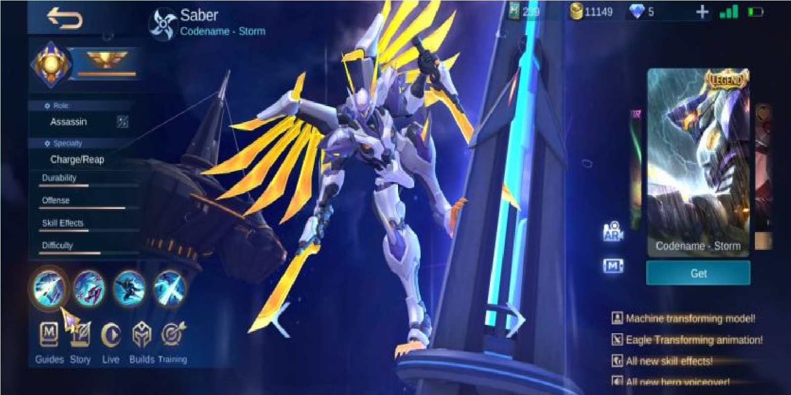 Mobile Legends - SABER EPIC SKIN (S.A.B.E.R REGULATOR) IN MINECRAFT!