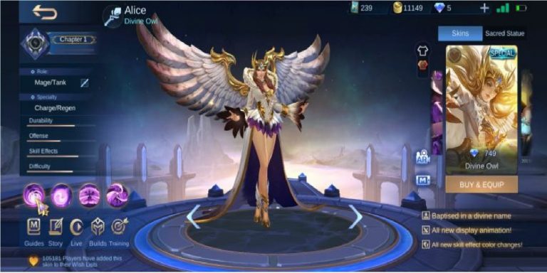 Alice Best Skin’s in Mobile Legends (ML) | Esports