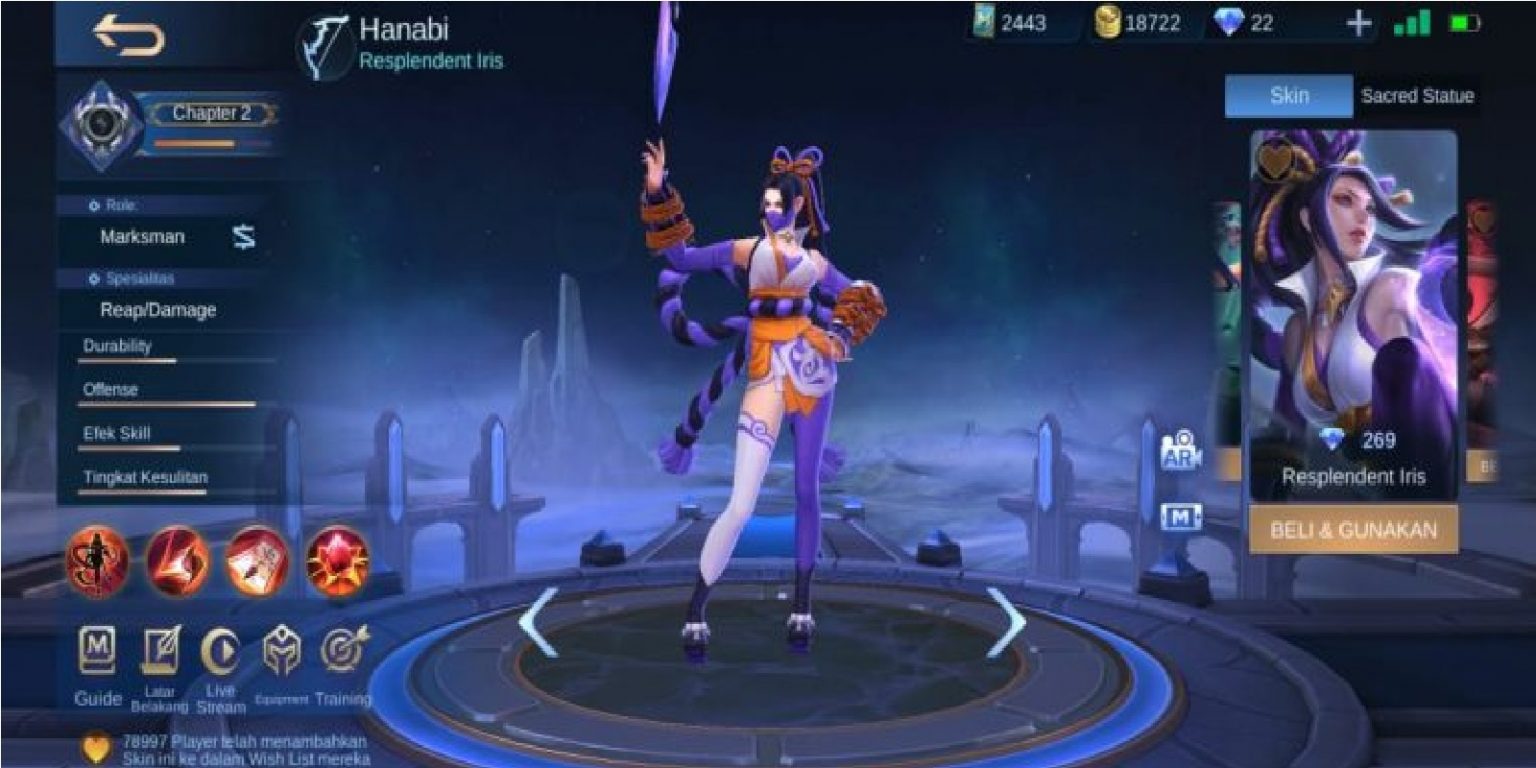 Hanabi Best Skin’s in Mobile Legends (ML) - Esports