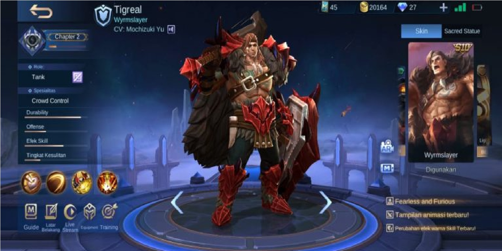 4 Best Tigreal Skins in Mobile Legends (ML) | Esportsku