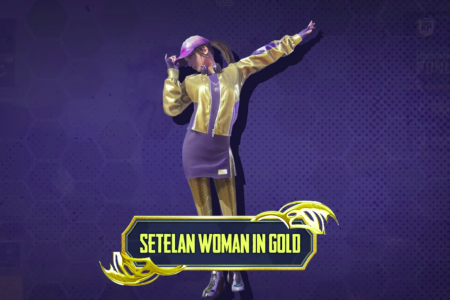 Women Gold Outfit Set Enlivens PUBGM Dream Team Event
