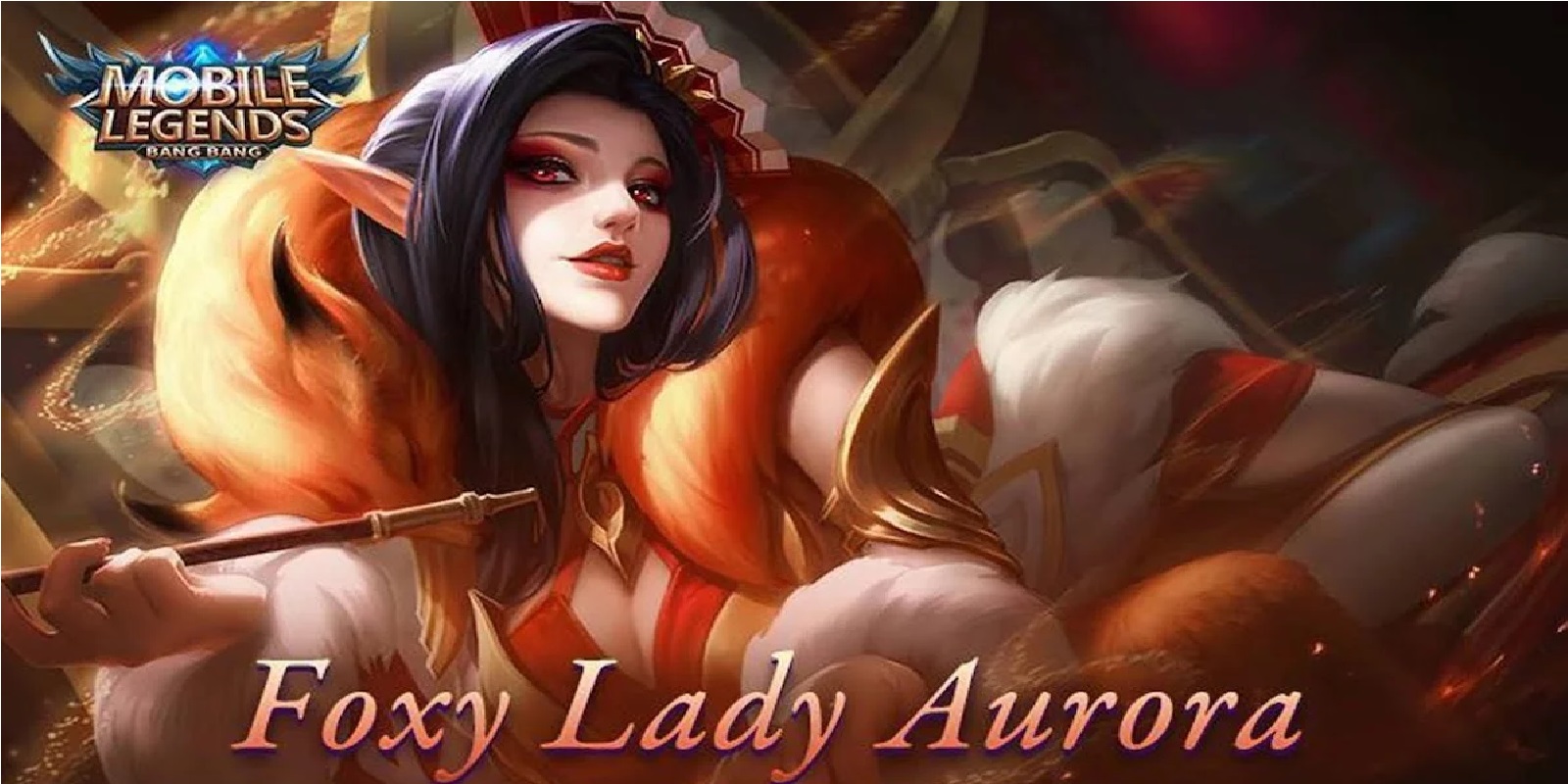 Foxy lady. Аврора леди Лисичка. Mobile Legends Аврора леди Лисичка. Mobile Legends Bang Bang Аврора. Аврора скин мобайл легенд.