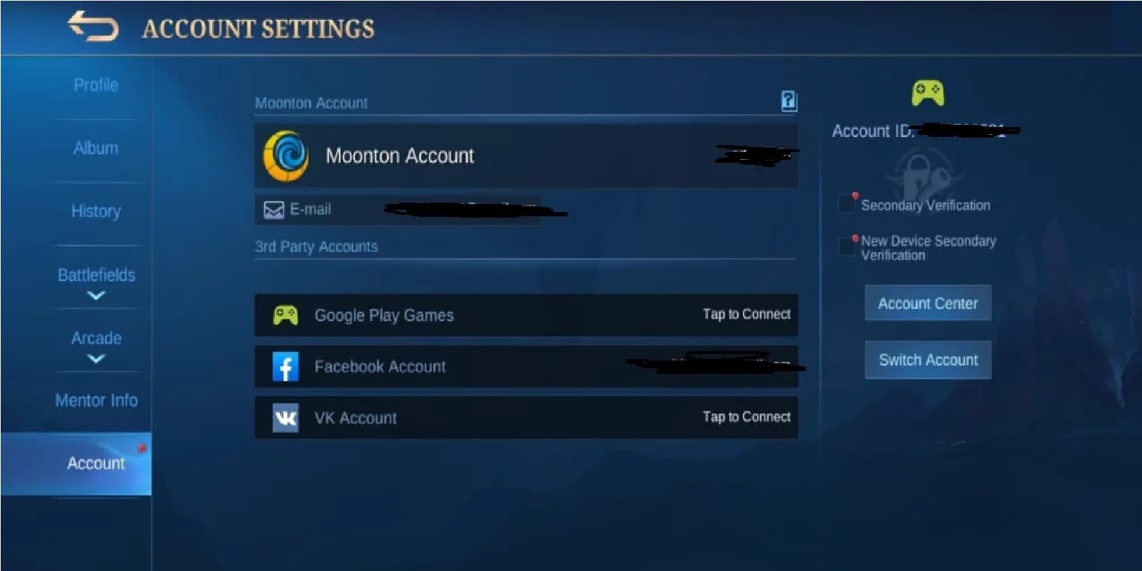 How To Change Moontons Email Account That Has Connected Mobile Legends ML Esports