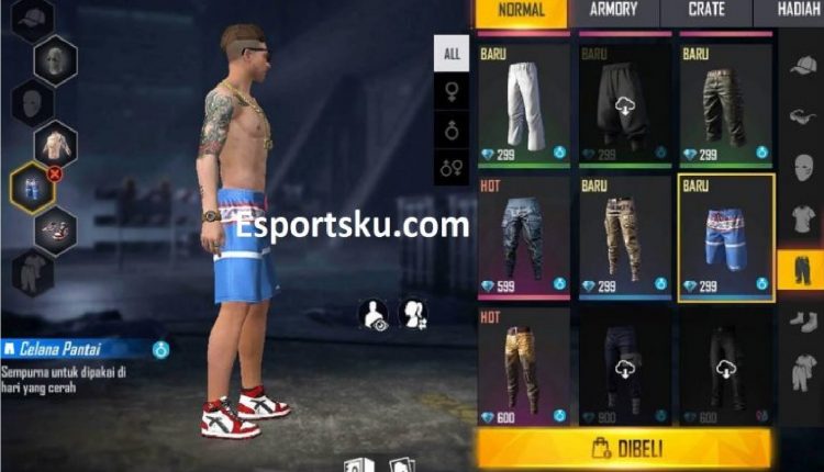 beach pants free fire