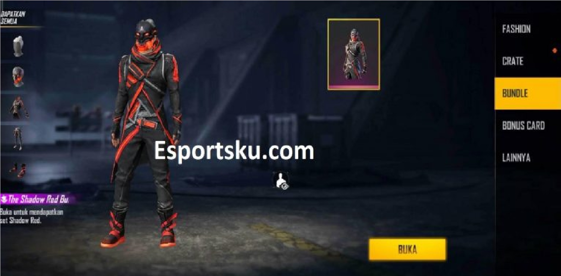 How To Get The Shadow Red Bundle In Free Fire Ff Esports