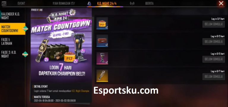 How to Get Surfboard Night Champion Skin Free Fire - Esports