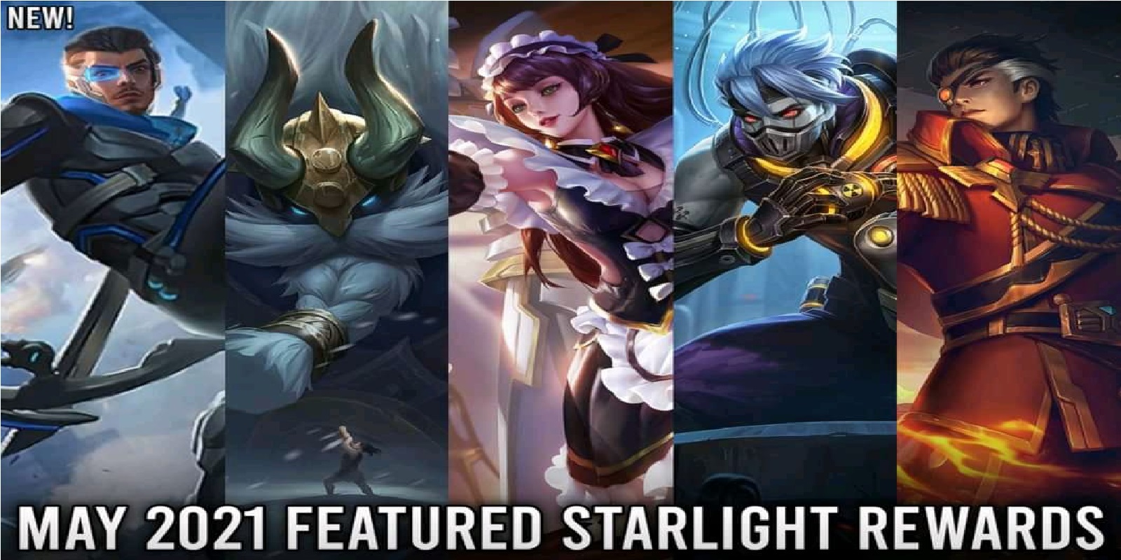 5 Skins for Starlight Member Rewards May 2021 Mobile Legends (ML) | Esports