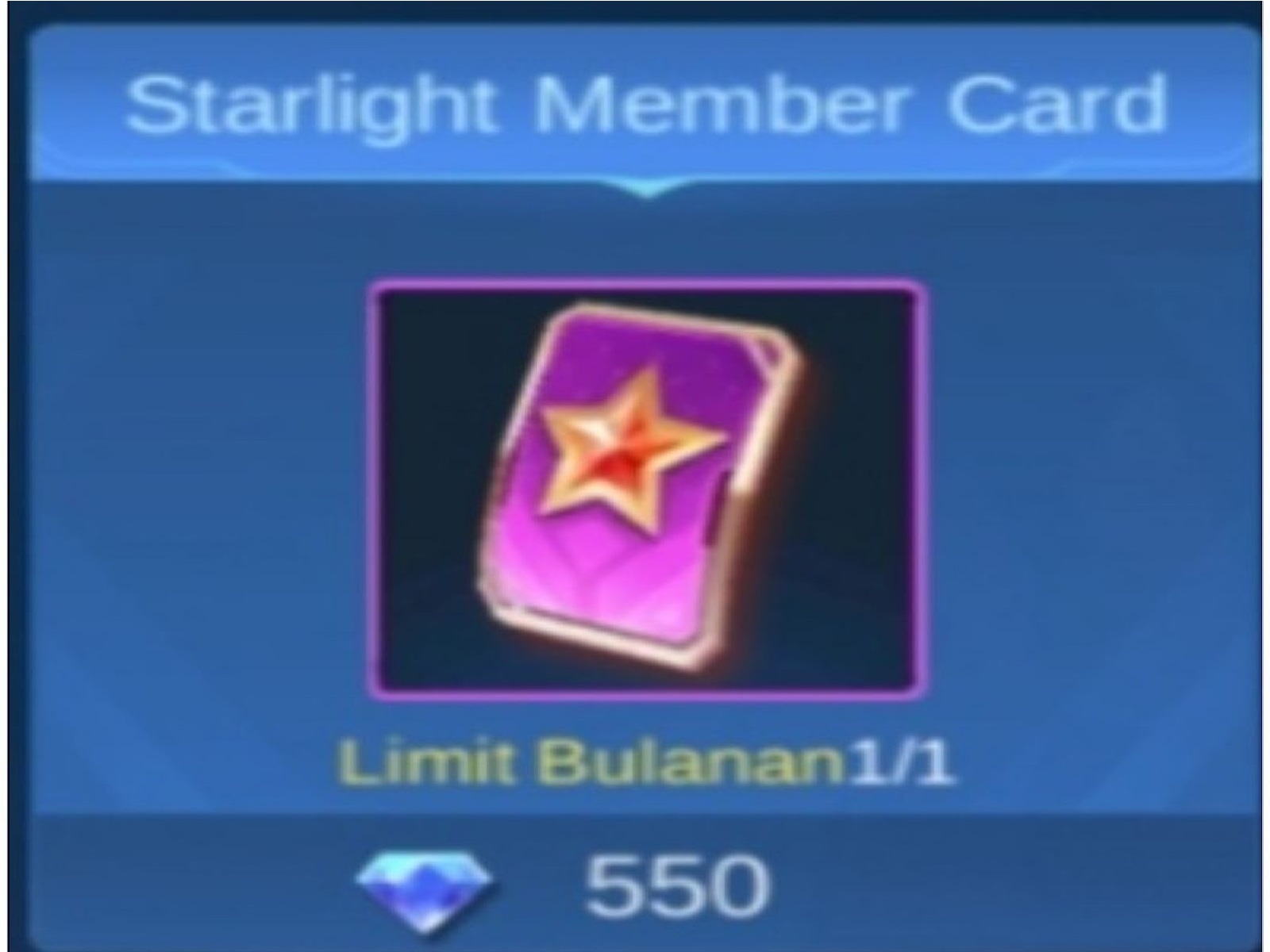 What is Starlight Member Card in Mobile Legends (ML) – Esports