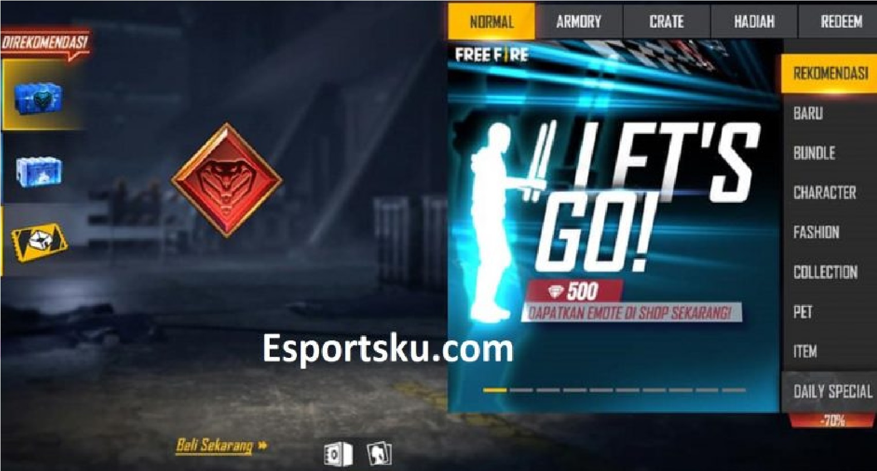 Tips To Obtain The Let S Go Emote In Free Fire Ff Esports