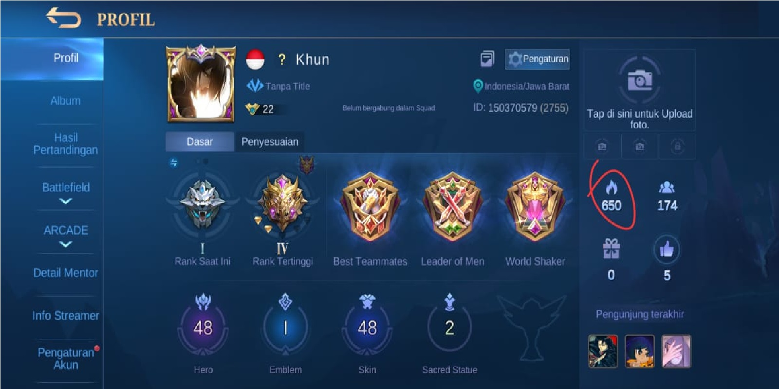 Charisma and Thumbs Up functions in Mobile Legends (ML) | Esports