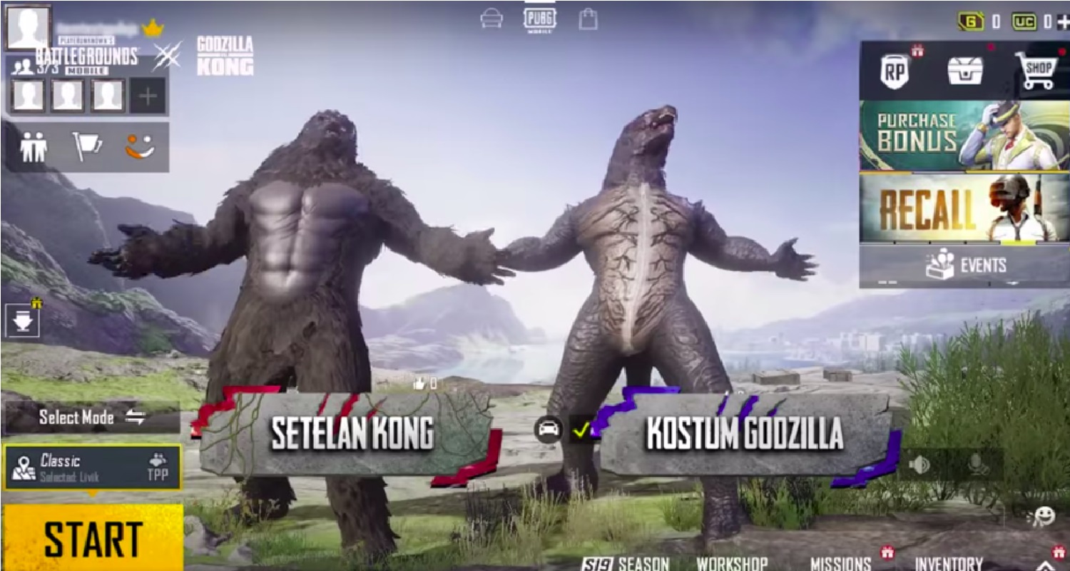 Godzilla vs kong pubg Godzilla vs.