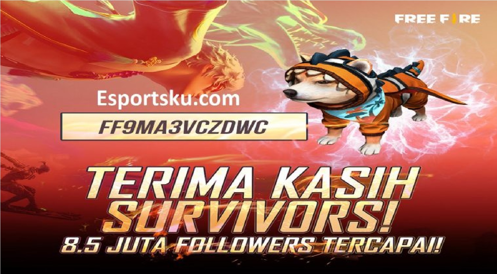 Ff9ma3vczdwc Special Redeem Code In Free Fire Ff Esports