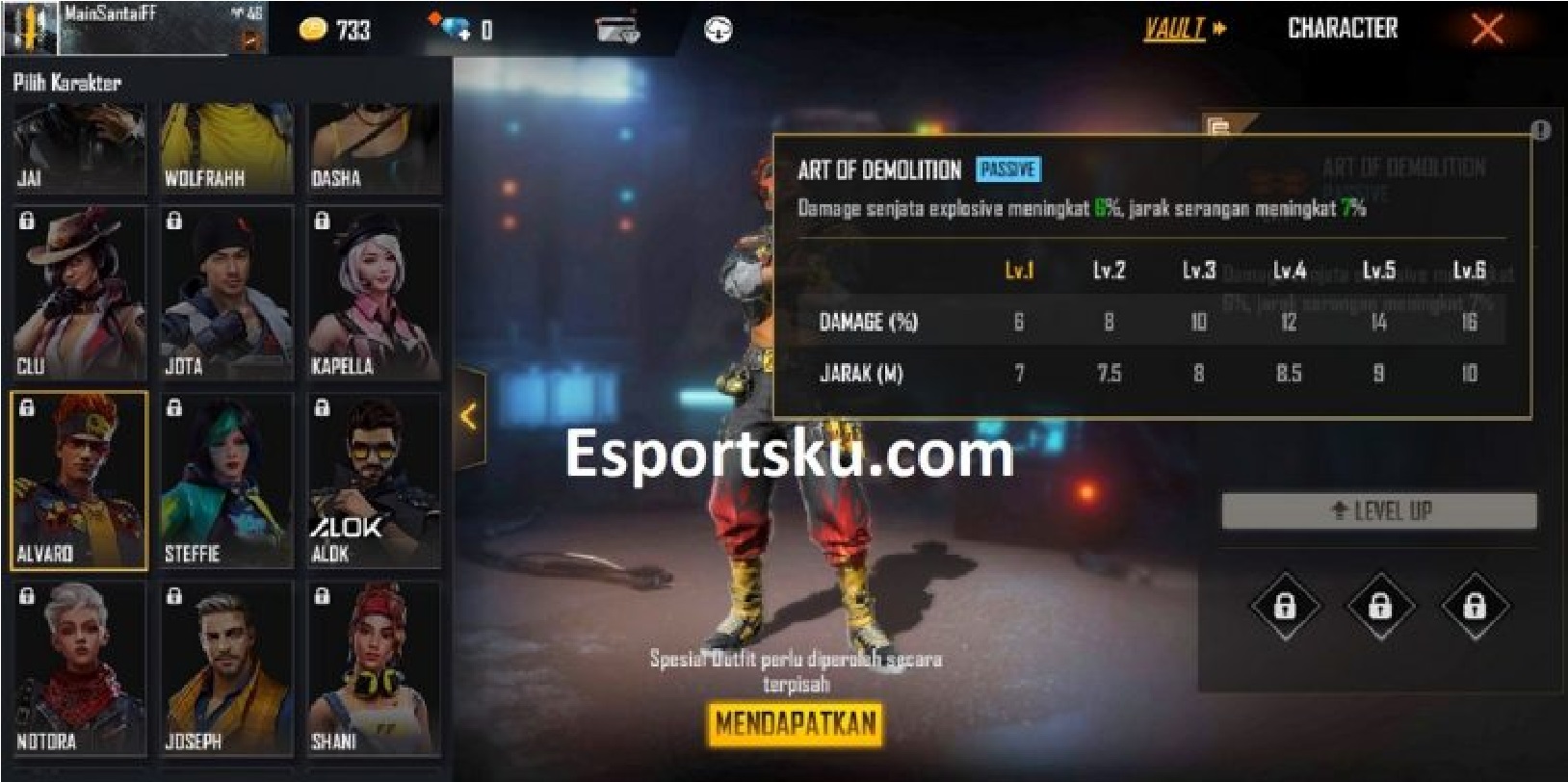 Alvaro in Free Fire (FF) is Becoming Deadlier in OB29 - Esports