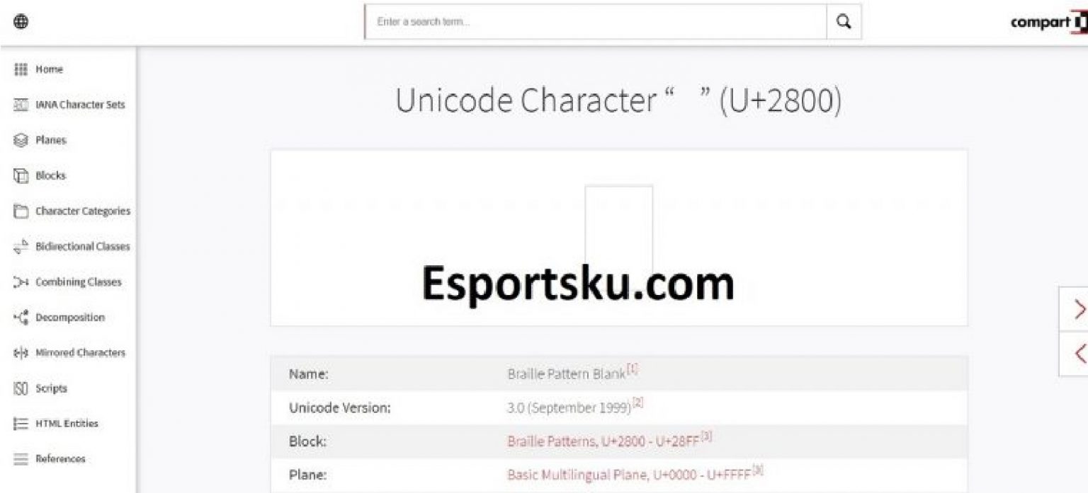 What is Unicode Space Code in Free Fire (FF) Esports