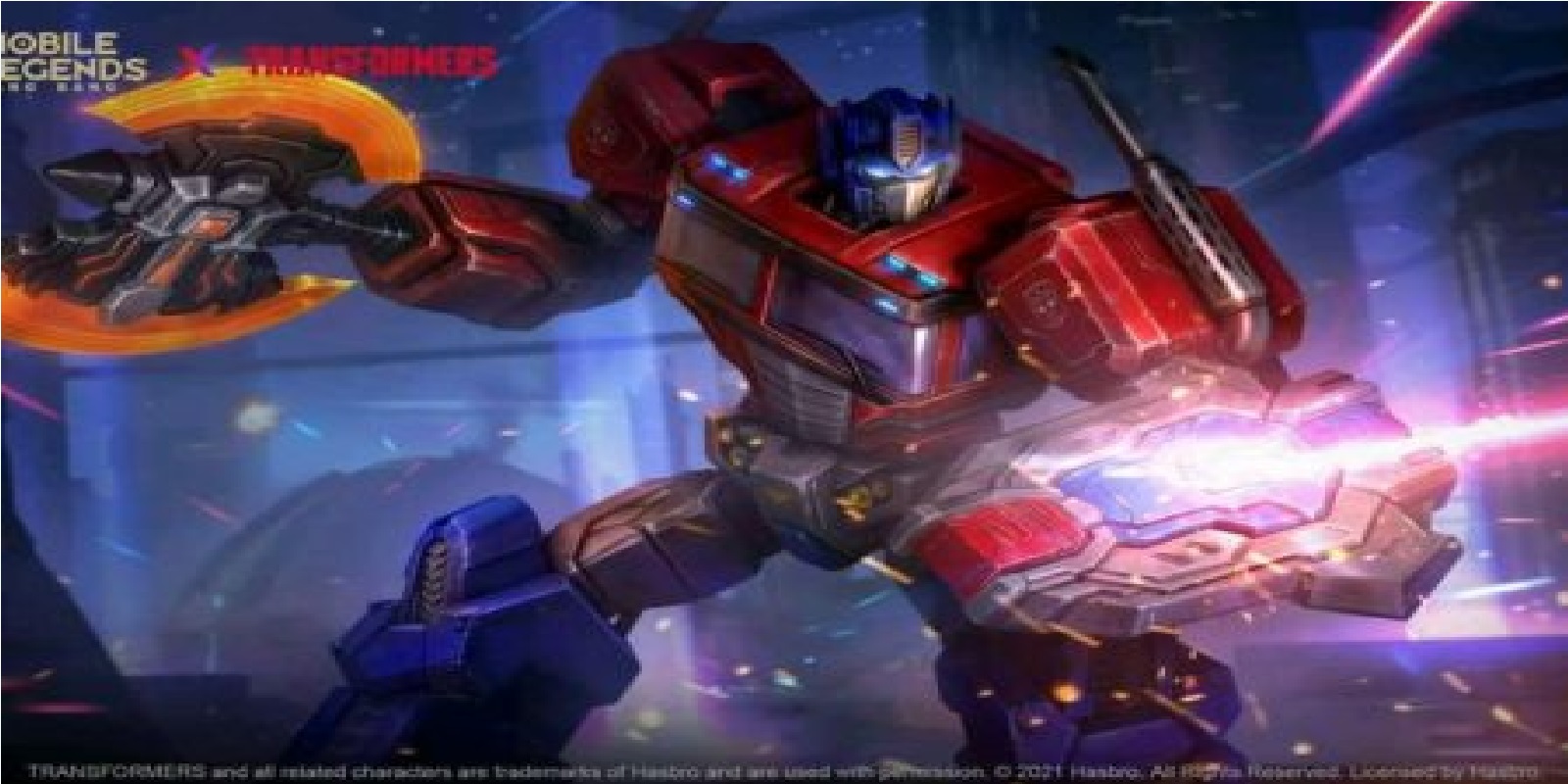 MLBB X TRANSFORMER COLLABRATION SKIN JOHNSON OPTIMUS PRIME WALLPAPER