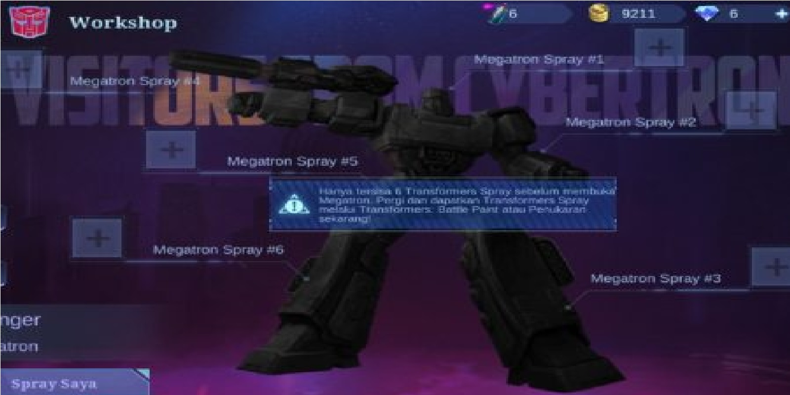 Tips for getting cheap Granger Megatron Transformers Skin in Mobile