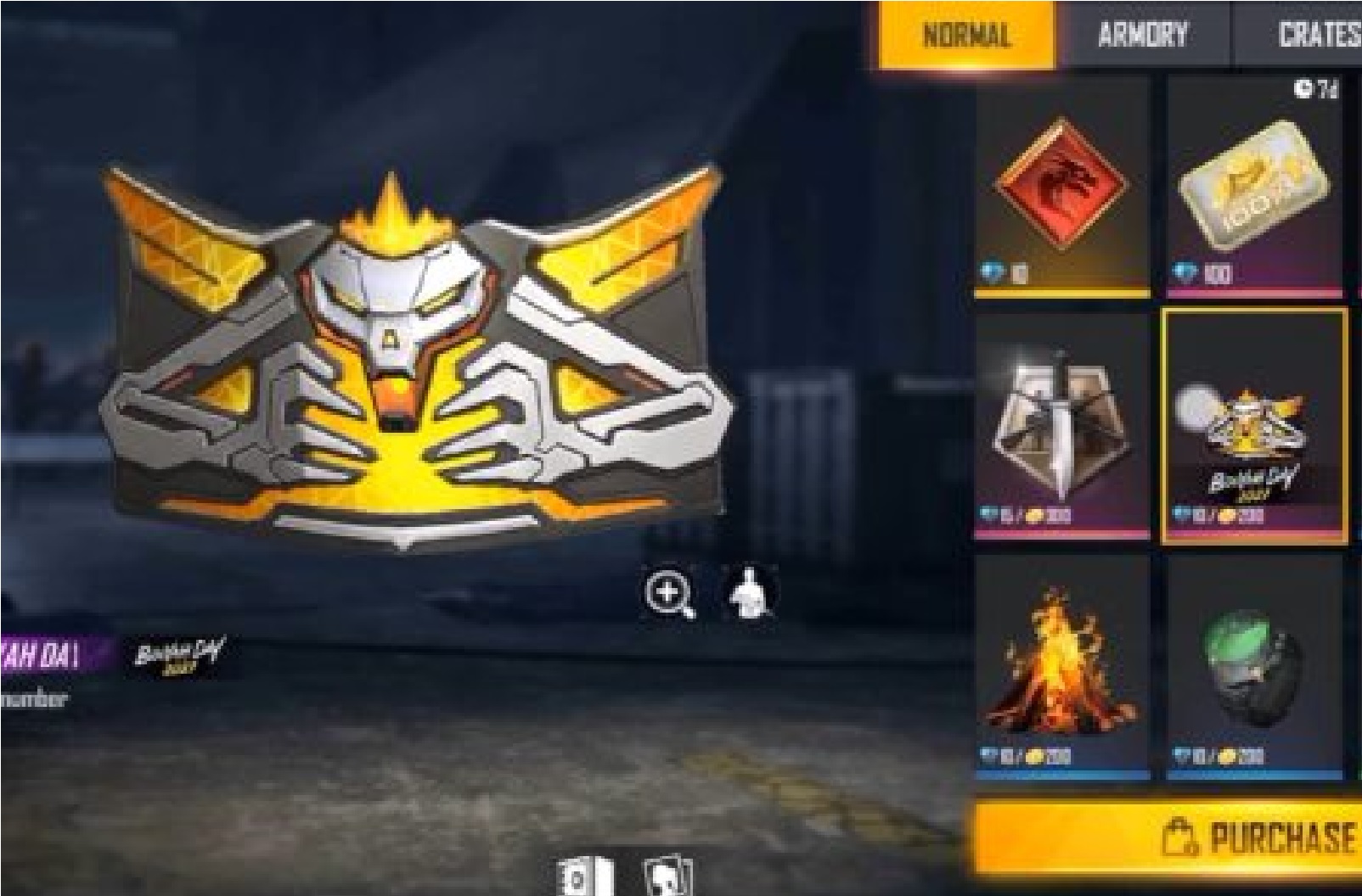 Leak of the Booyah Day Gloo Wall in Free Fire (FF) 2021 - Esports