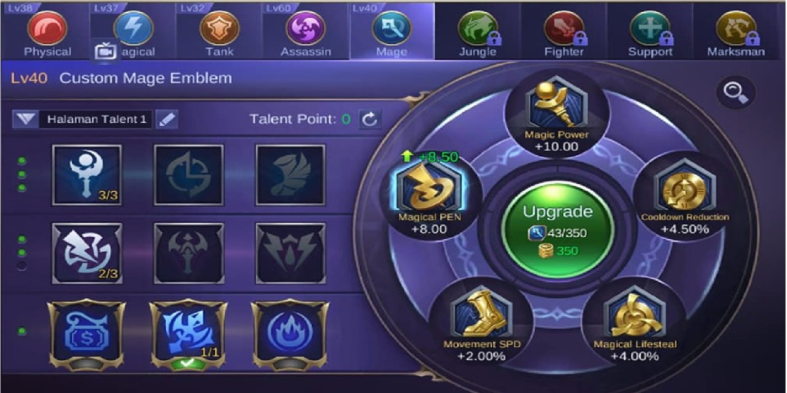 4 Mage Build Talent Emblems Mobile Legends (ML) Esports