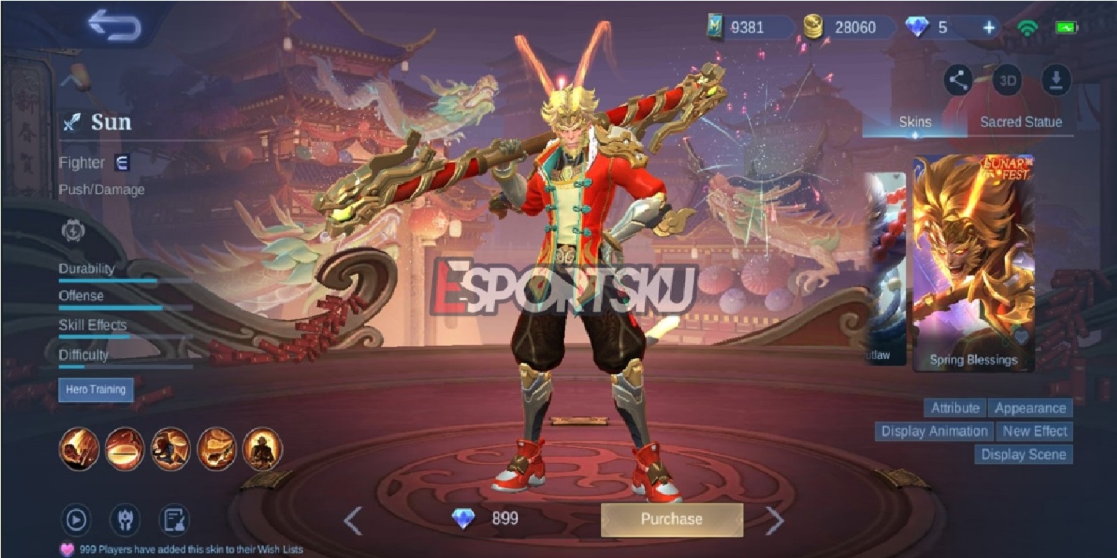 How to Get Sun Spring Blessings Skin Mobile Legends (ML) - Esports