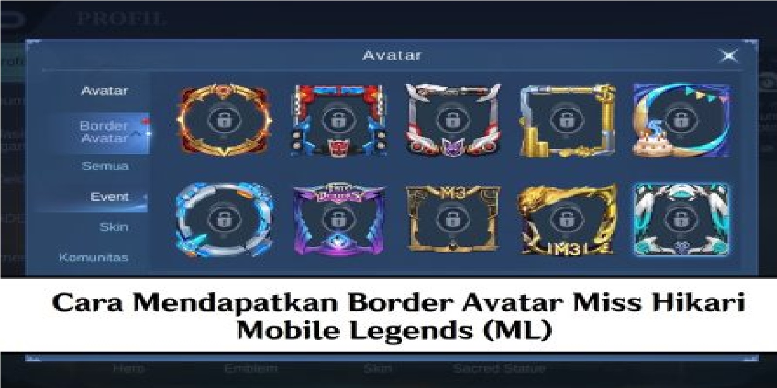 How to get Miss Hikari's Avatar Border in Mobile Legends (ML) - Esports