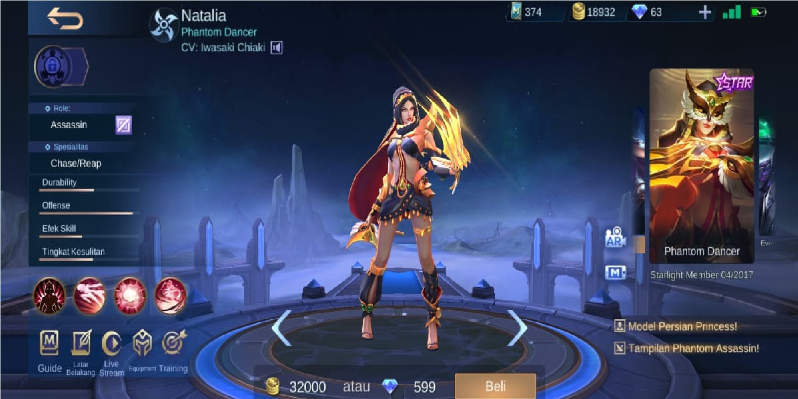 Starlight Skin April 2022 Mobile Legends (ML) - Esports