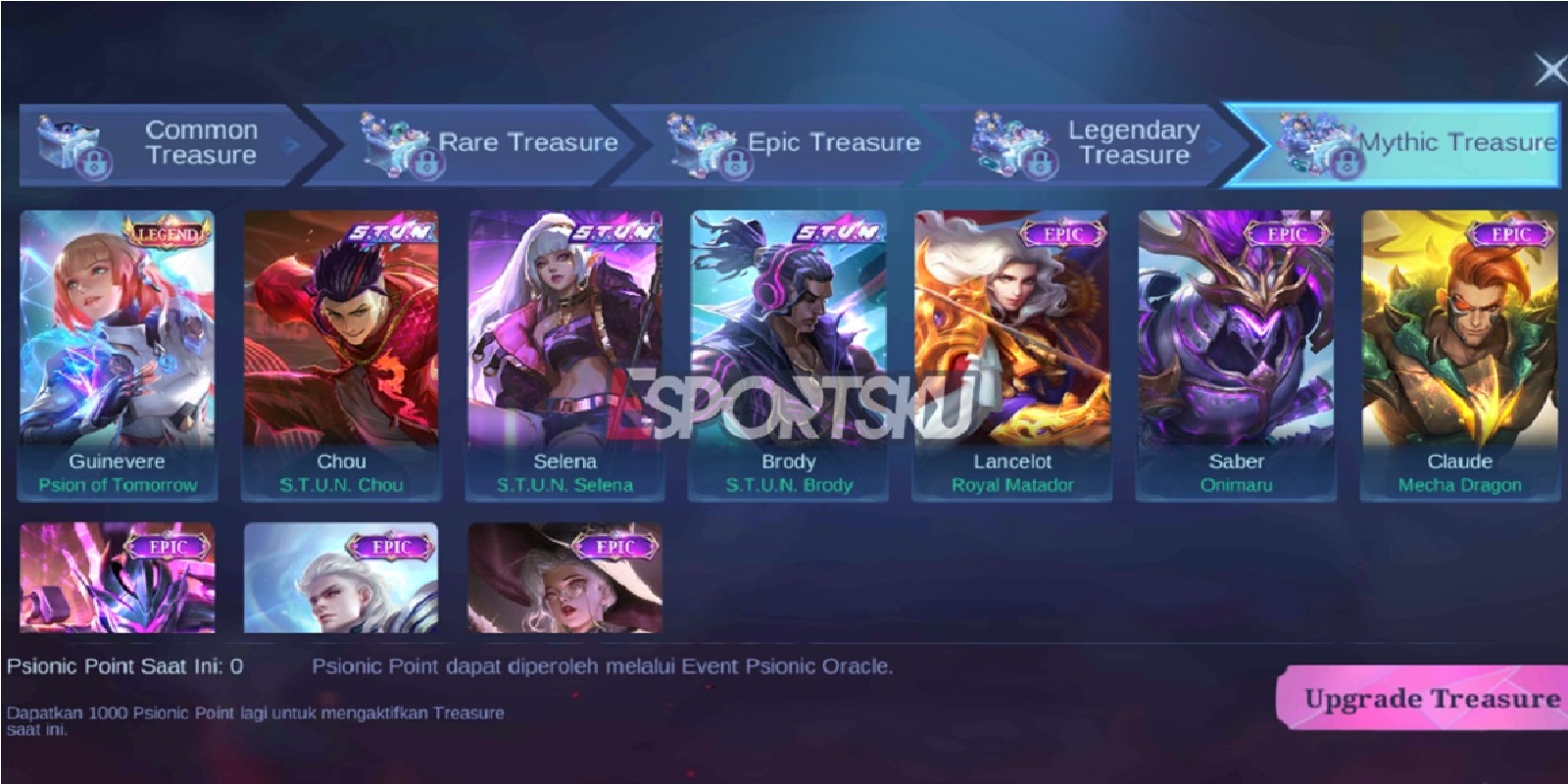 How To Increase Psionic Treasure In Mobile Legends Ml Esports