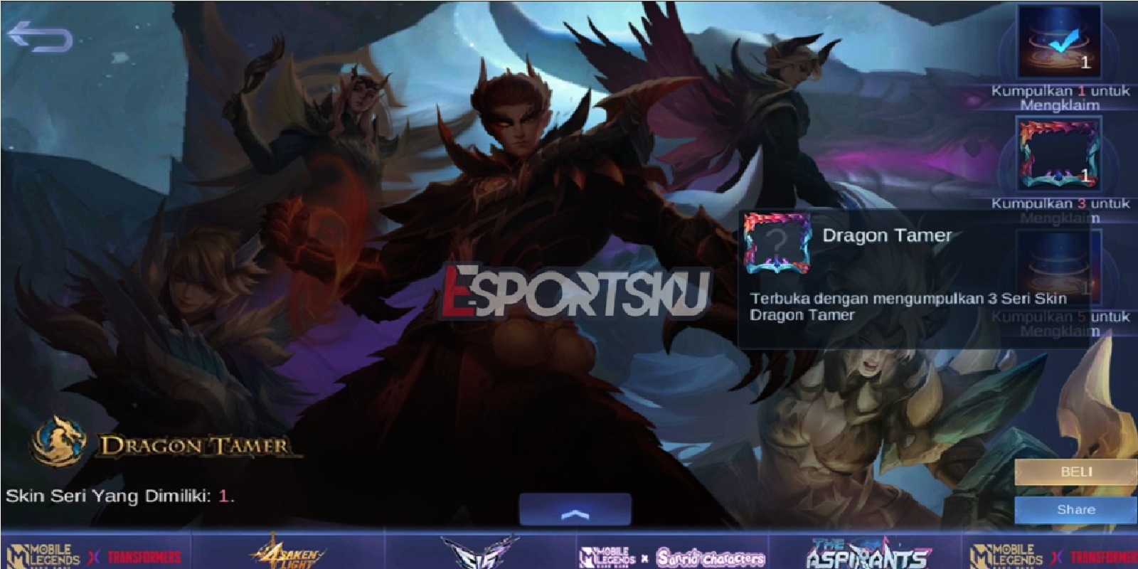 How To Get Avatar Dragon Tamer Border Mobile Legends (Ml) - Esports