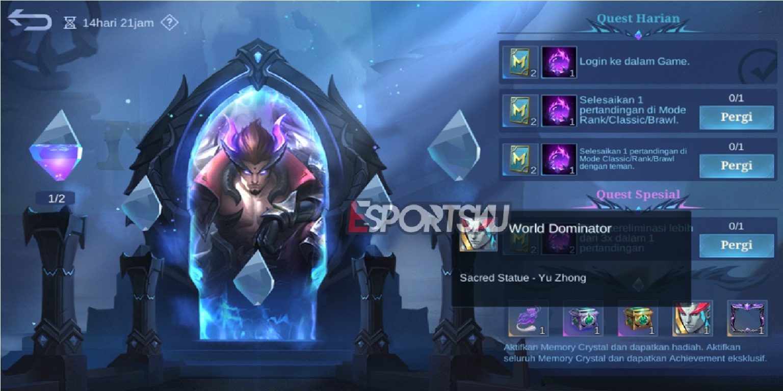 How to Get the Sacred Statue of Yu Zhong in Mobile Legends (ML) Esports