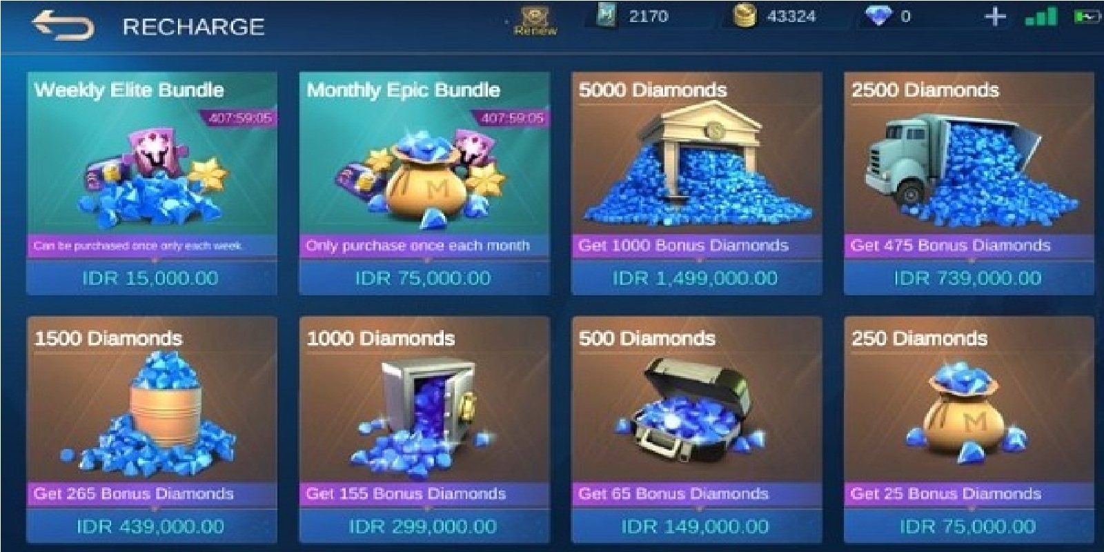 Price of 100 Diamonds, Save for Mobile Legends Players! (ML) Esports