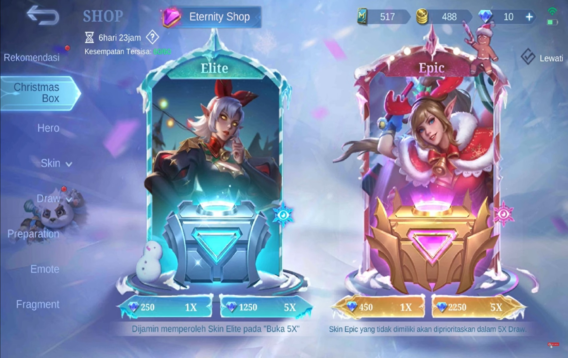 Mobile Legends (ML) Christmas Box Release Date Esports