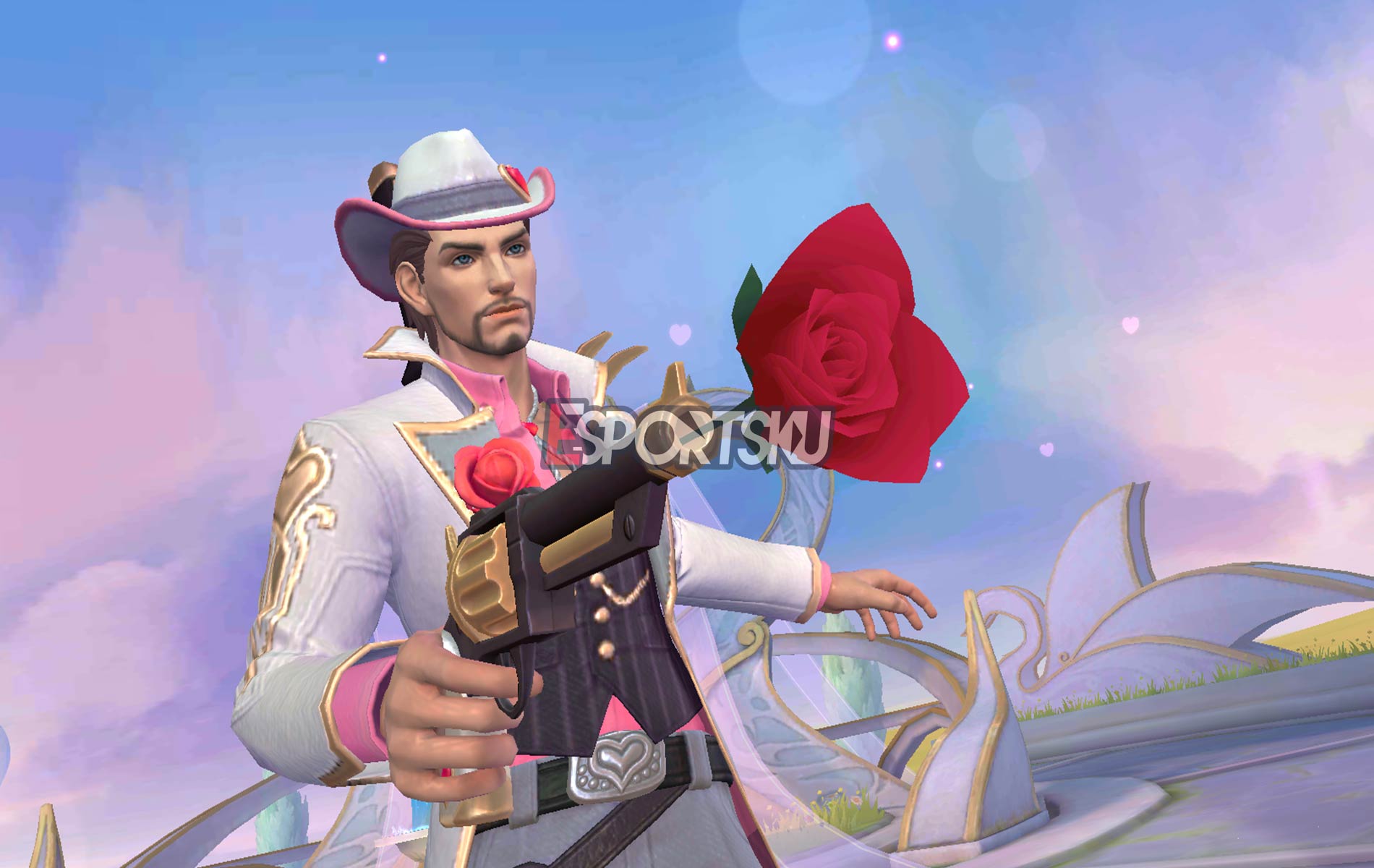 Price of Skin Clint Gun and Roses Valentine Mobile Legends (ML) - Esports