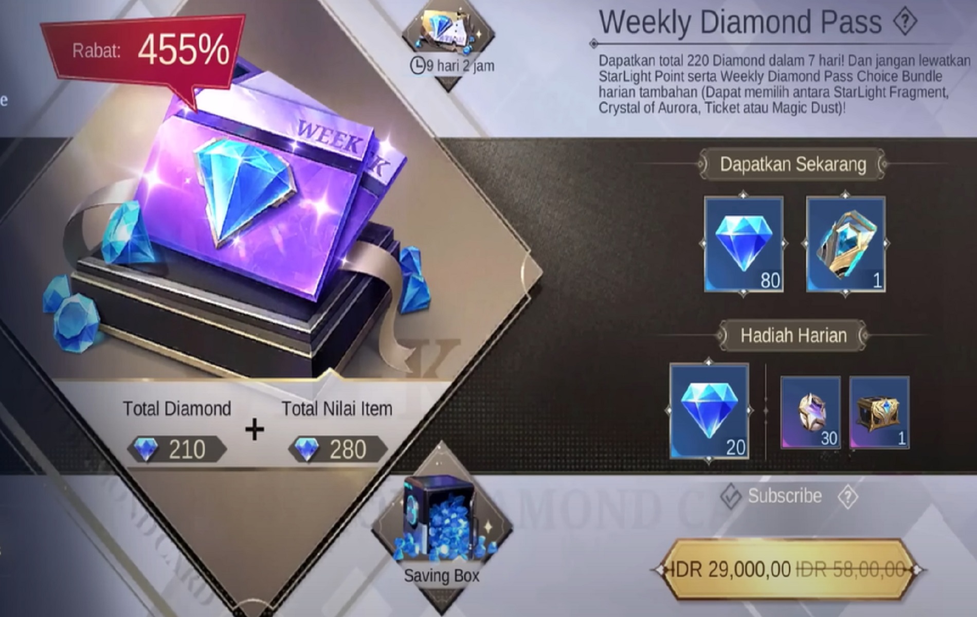 New Features of Weekly Diamond Pass Mobile Legends (ML) - Esports
