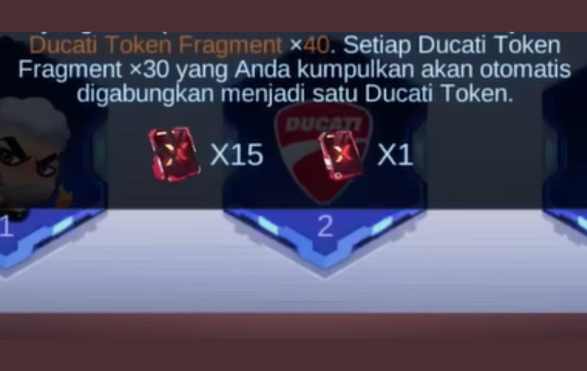 Convert Ducati Token Fragment Mobile Legends (ML) - Esports